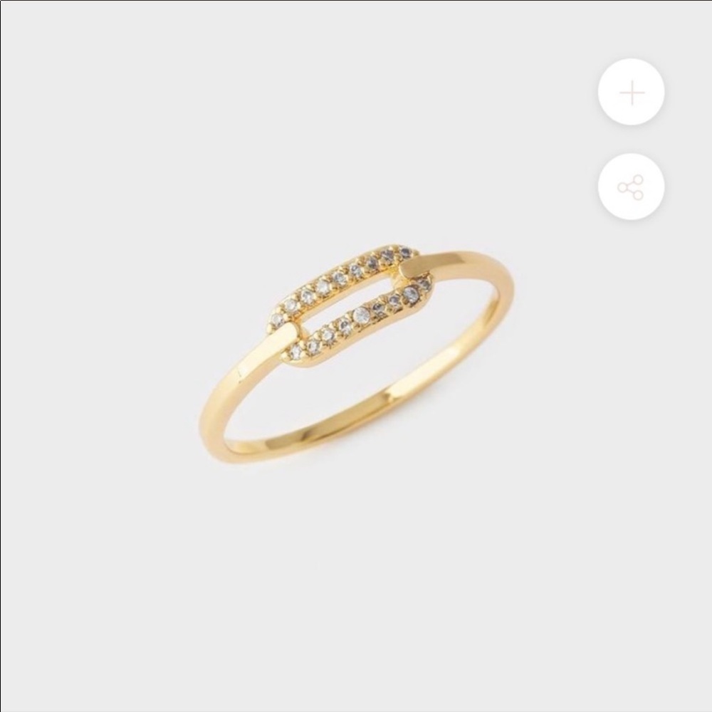 Gorjana 18k gold plated parker ring